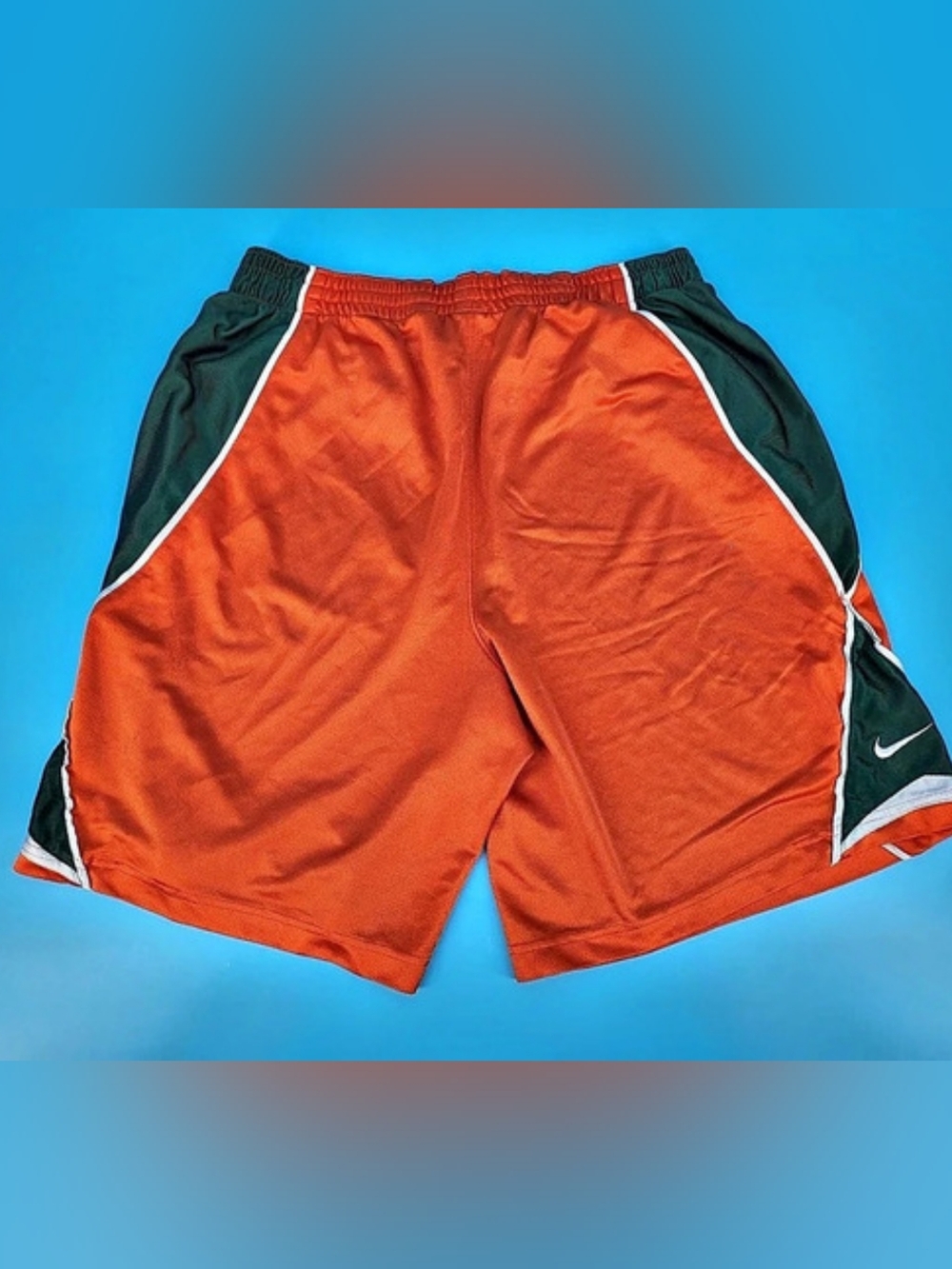 Nike Team Miami Hurricanes basketball shorts Color Block Basketball Shorts in